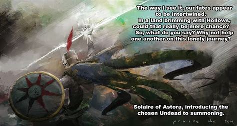 how to save solaire|solaire of astora quotes.